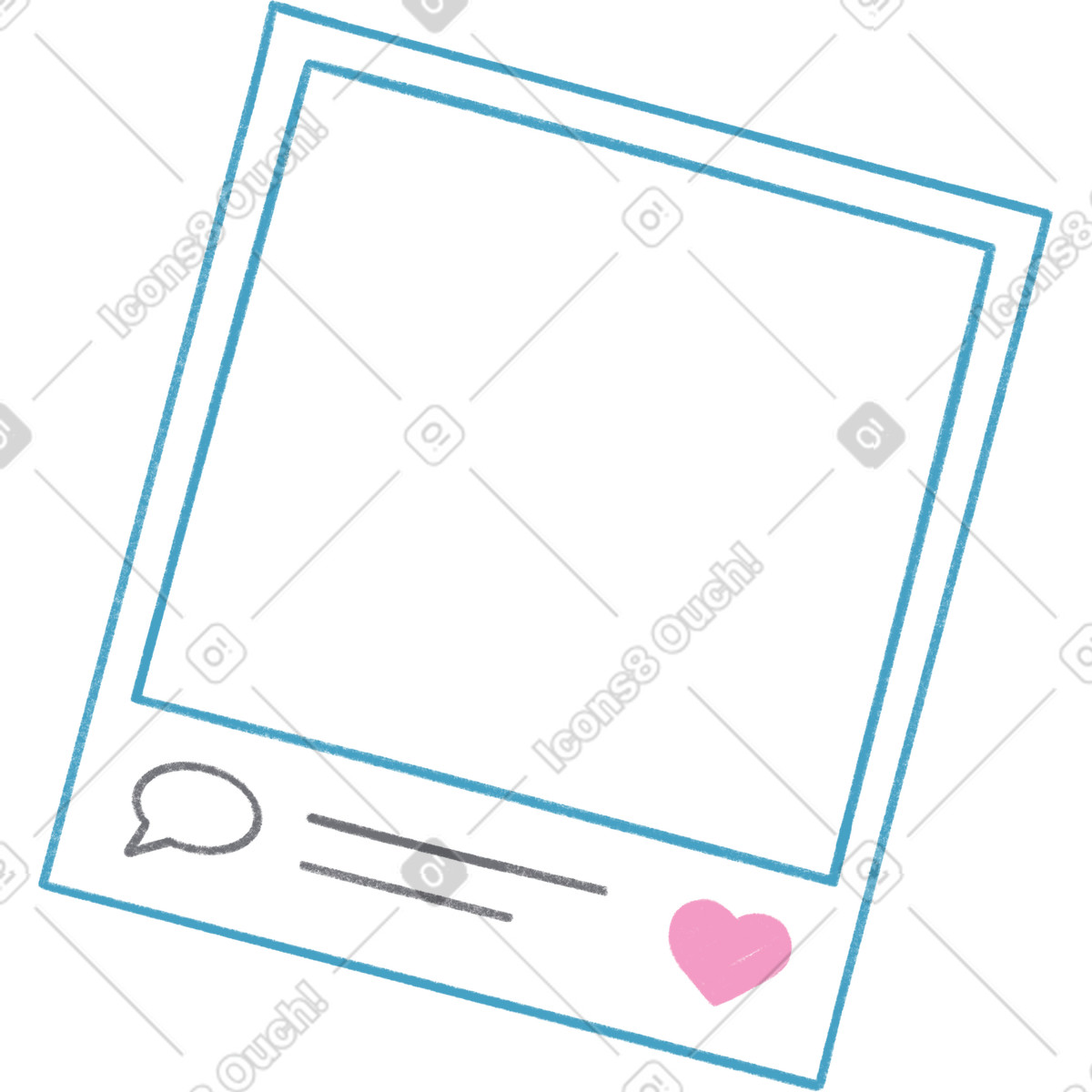 Tutti スタイルの 青い画像 のイラストをPNG、SVG形式でダウンロード