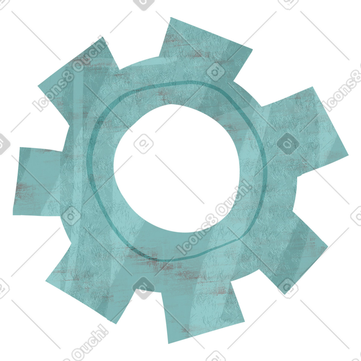 Ilustração de Engrenagem em no estilo Fabulous para baixar em PNG, SVG