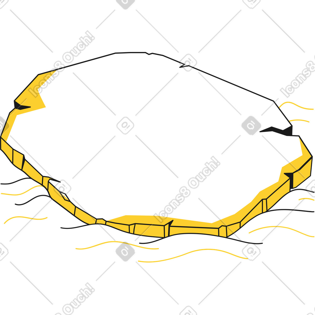 Lastrone di ghiaccio illustrazione in stile Taxi scarica in PNG, SVG