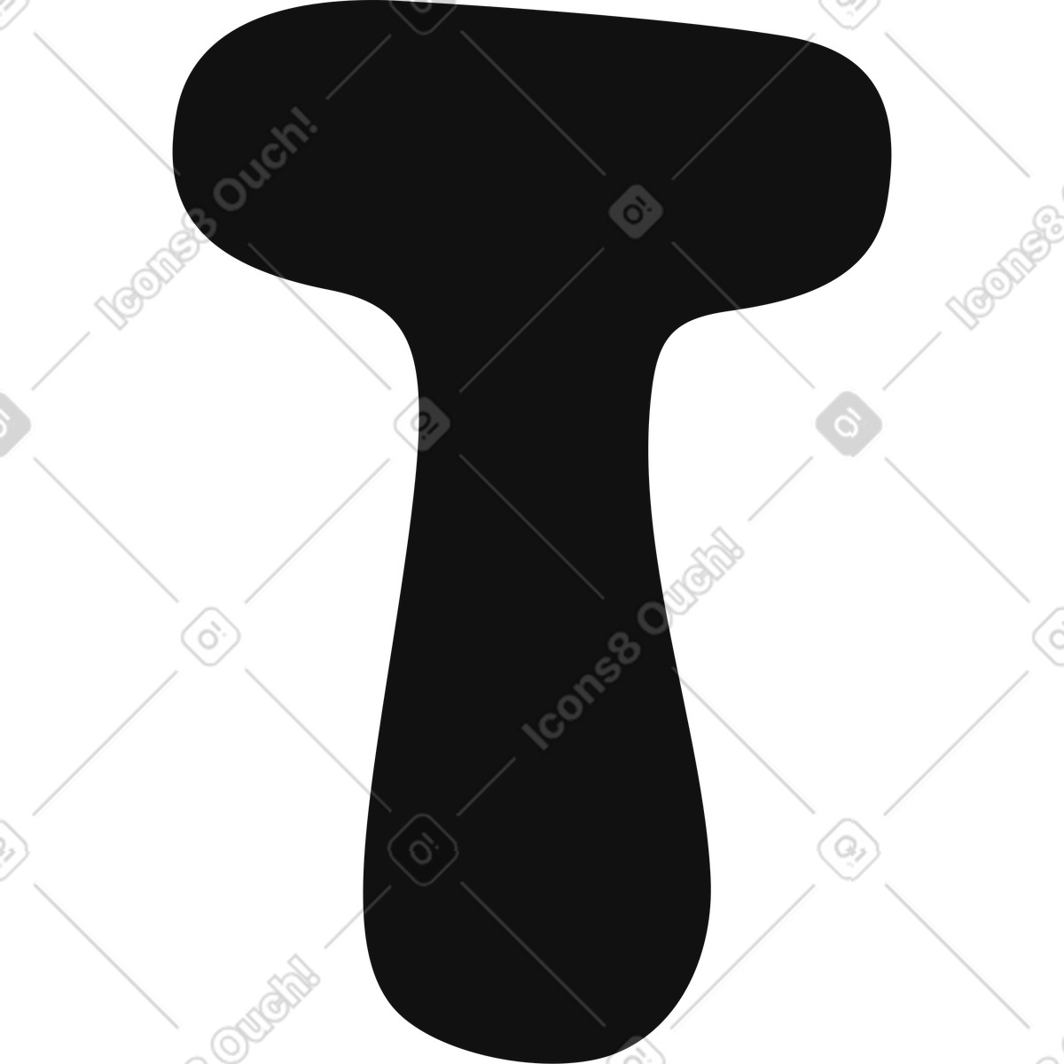 Journal スタイルの 文字t のイラストをPNG、SVG形式でダウンロード
