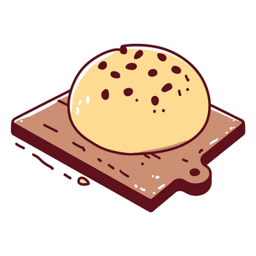 A round challah bread with a golden-brown crust is placed on a wooden cutting board. The bread is topped with scattered dark raisins that contrast with the light dough. The cutting board has a rustic texture, showing wood grains and knots, enhancing the presentation of the bread. There are a couple of small crumbs around the base of the bread, suggesting it has just been sliced. Soft, natural light illuminates the scene, highlighting the shiny glaze on the loaf.