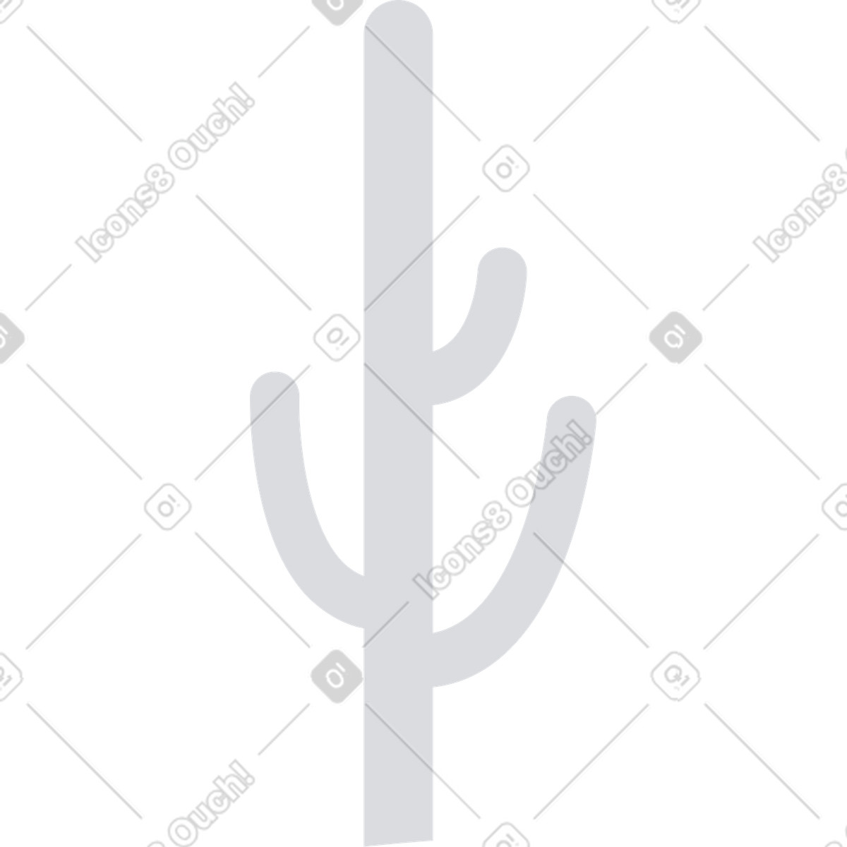 Ilustração de Cacto em no estilo Urban para baixar em PNG, SVG