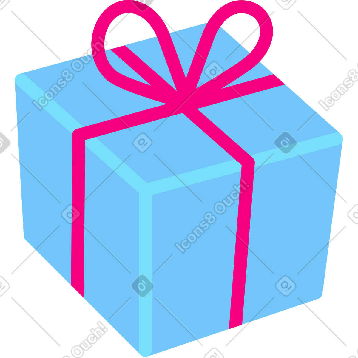 Illustration Cadeau dans le style Giggle à télécharger aux formats PNG, SVG