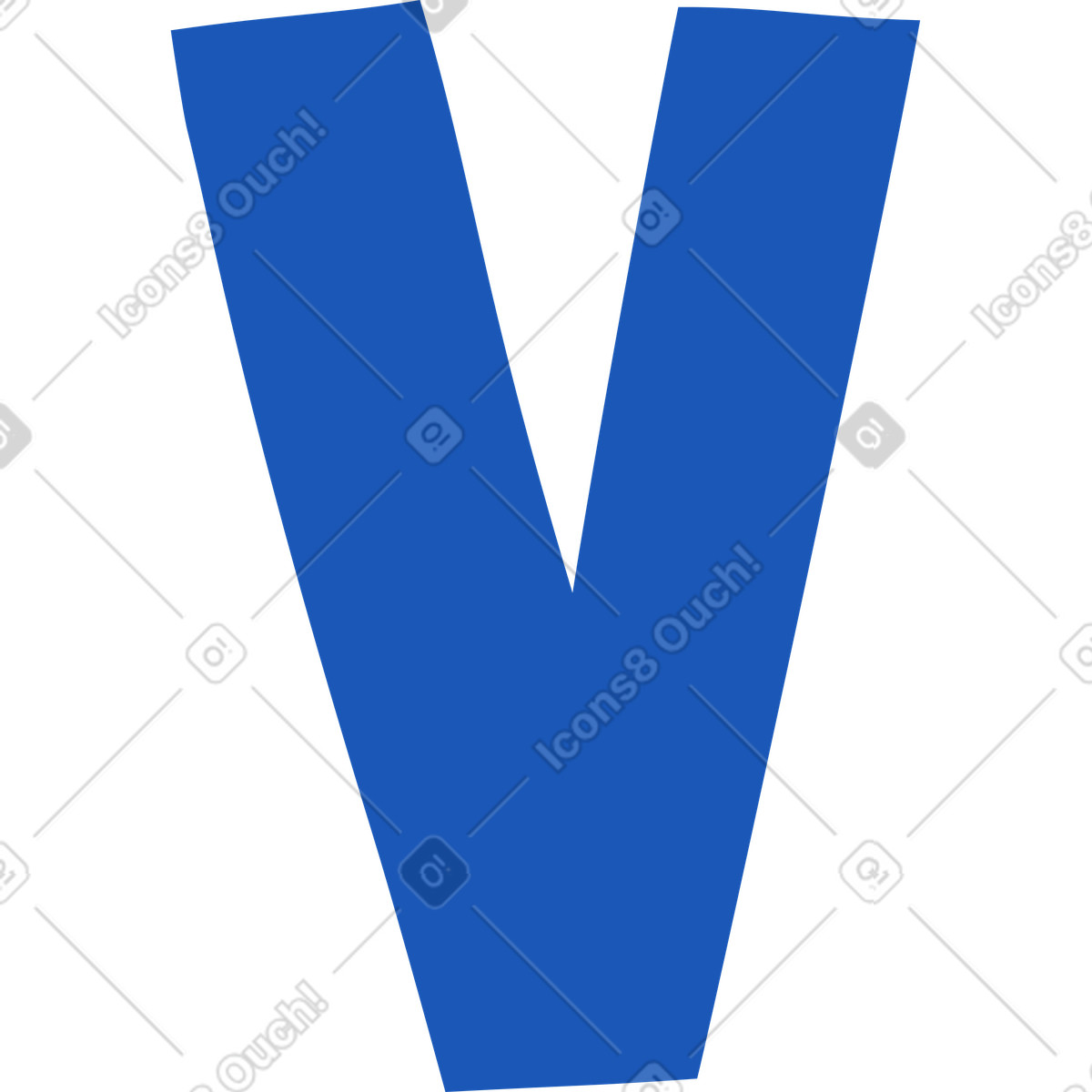 下载 Storyline 风格的 字母v 插画，支持 PNG、SVG 格式