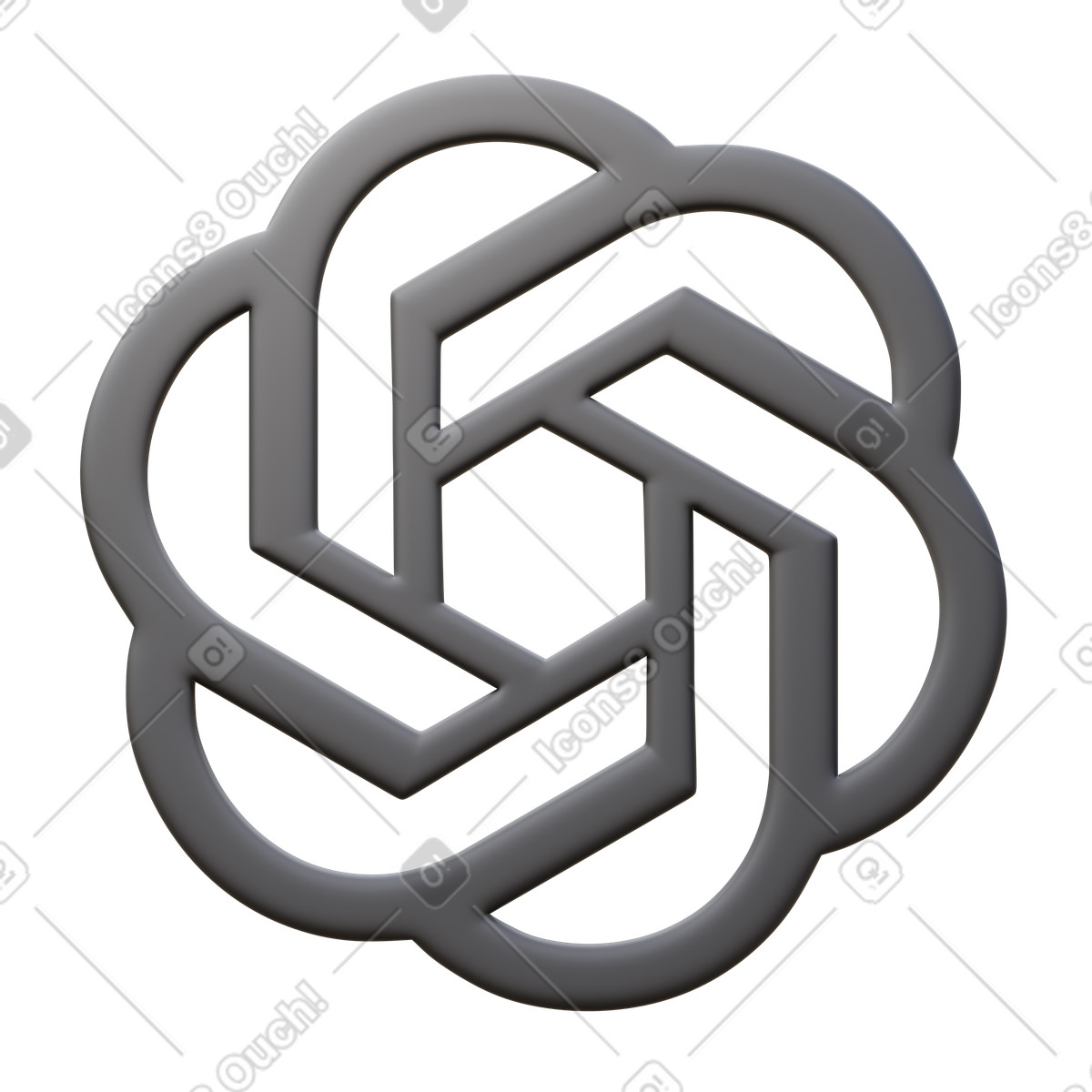ChatGPT Logo illustration in PNG, SVG
