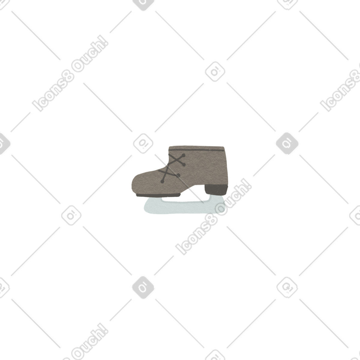 Goose 스타일의 Skates grey 일러스트레이션 PNG, SVG 다운로드