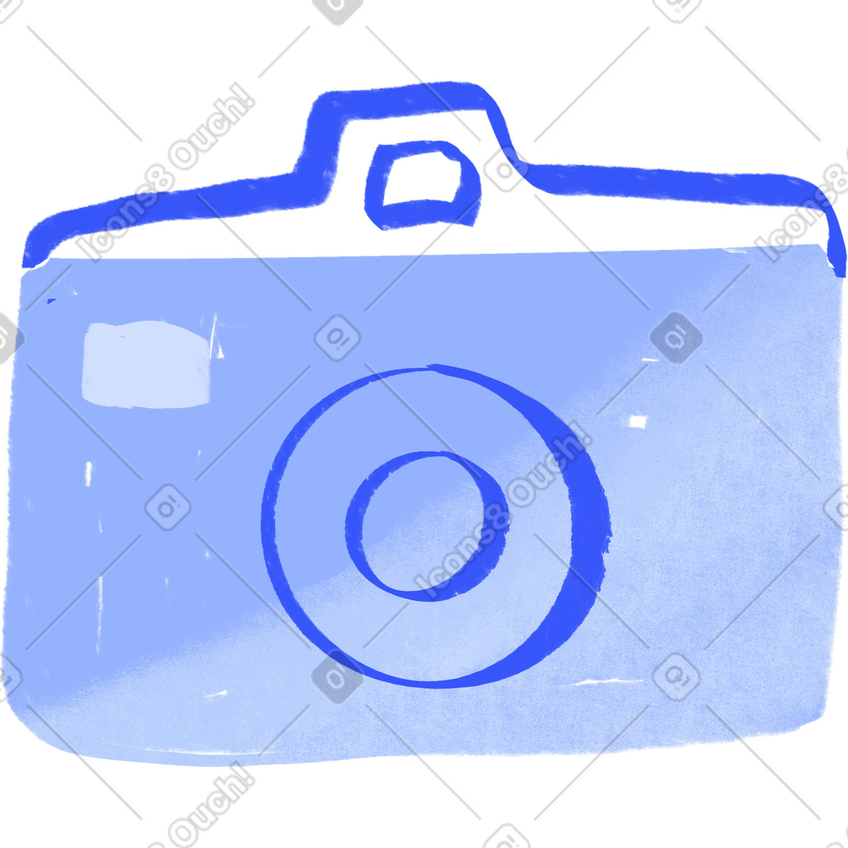 Photo camera illustration in Quirky style download in PNG, SVG