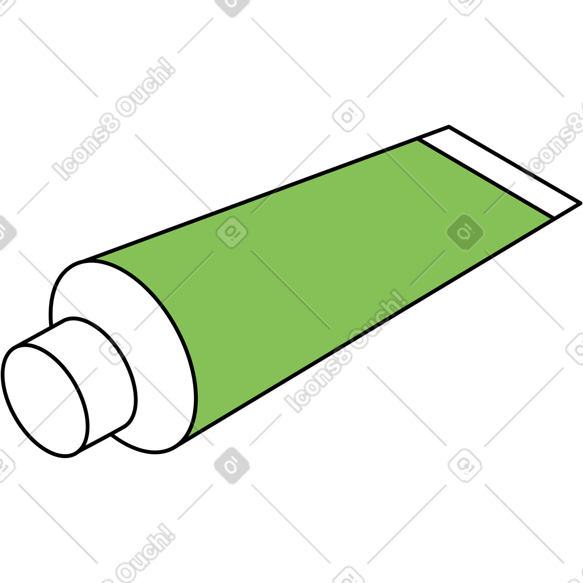 Иллюстрация Тюбик краски в стиле Isometric — скачать в форматах PNG, SVG