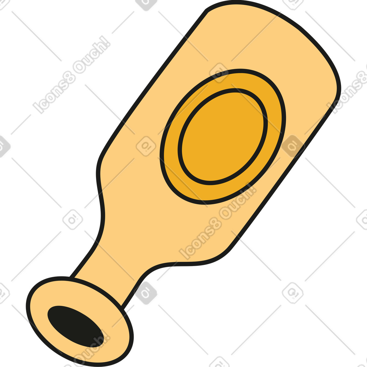 Rubber スタイルの Bottle のイラストをPNG、SVG形式でダウンロード