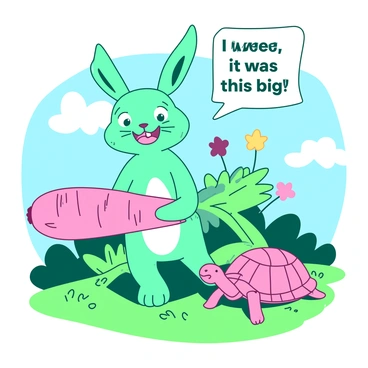 A single panel from a comic strip showing a humorous moment between two characters