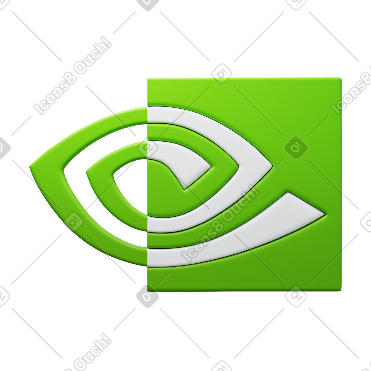 Nvidia illustrazione in stile 3D Fluency scarica in PNG, SVG