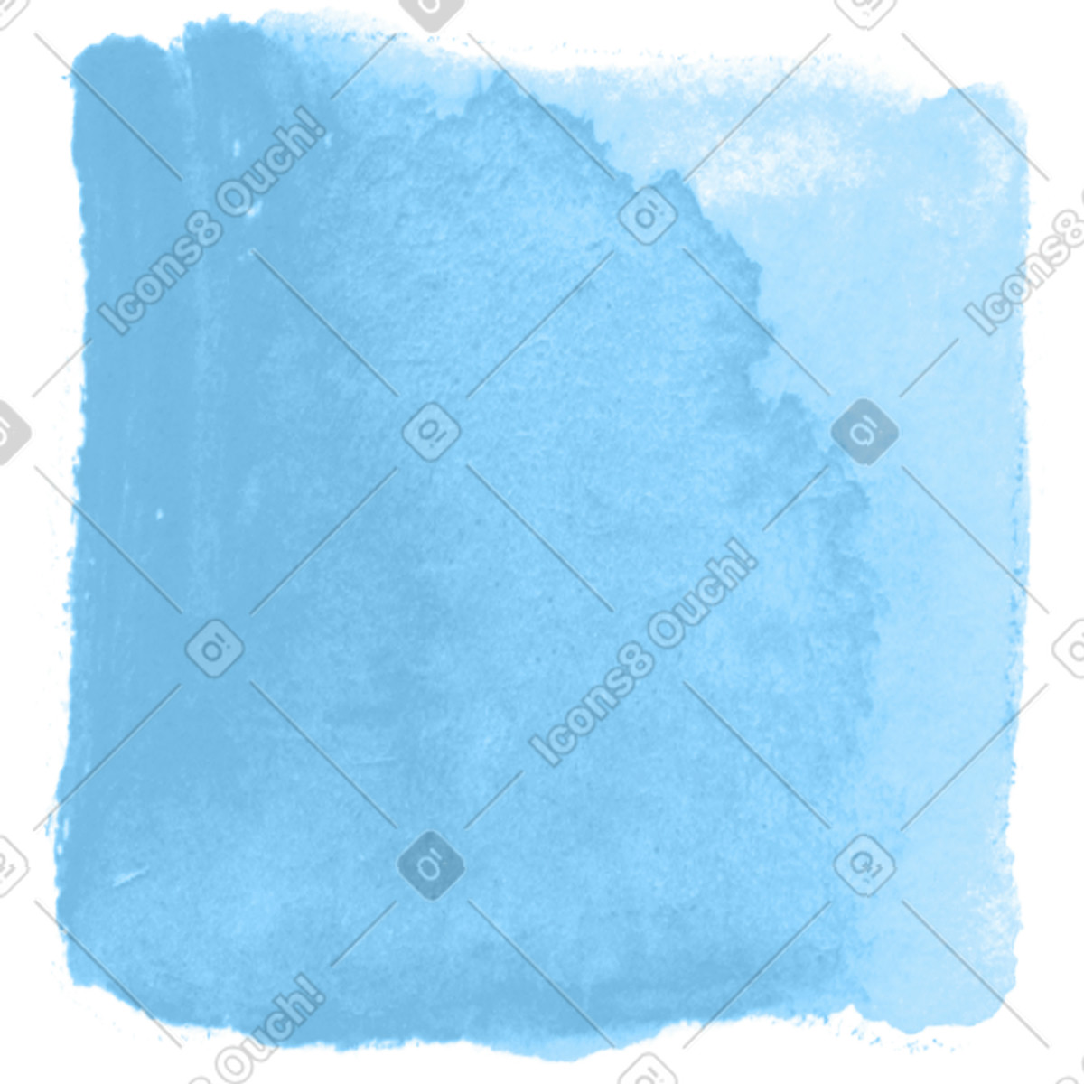Inky スタイルの Blue watercolor square のイラストをPNG、SVG形式でダウンロード