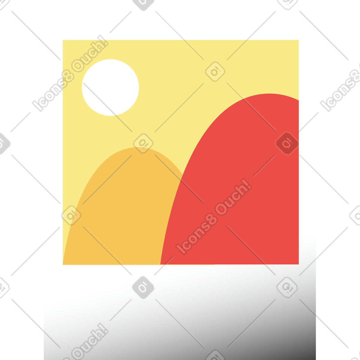 Ilustración Imagen en un marco estilo Levels a descargar PNG y SVG
