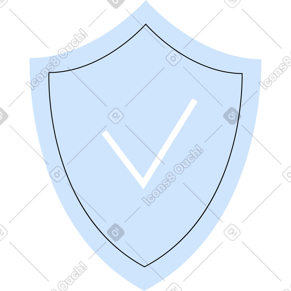 Versicherungssymbol-Illustration im Tiny-Stil als Download in PNG, SVG