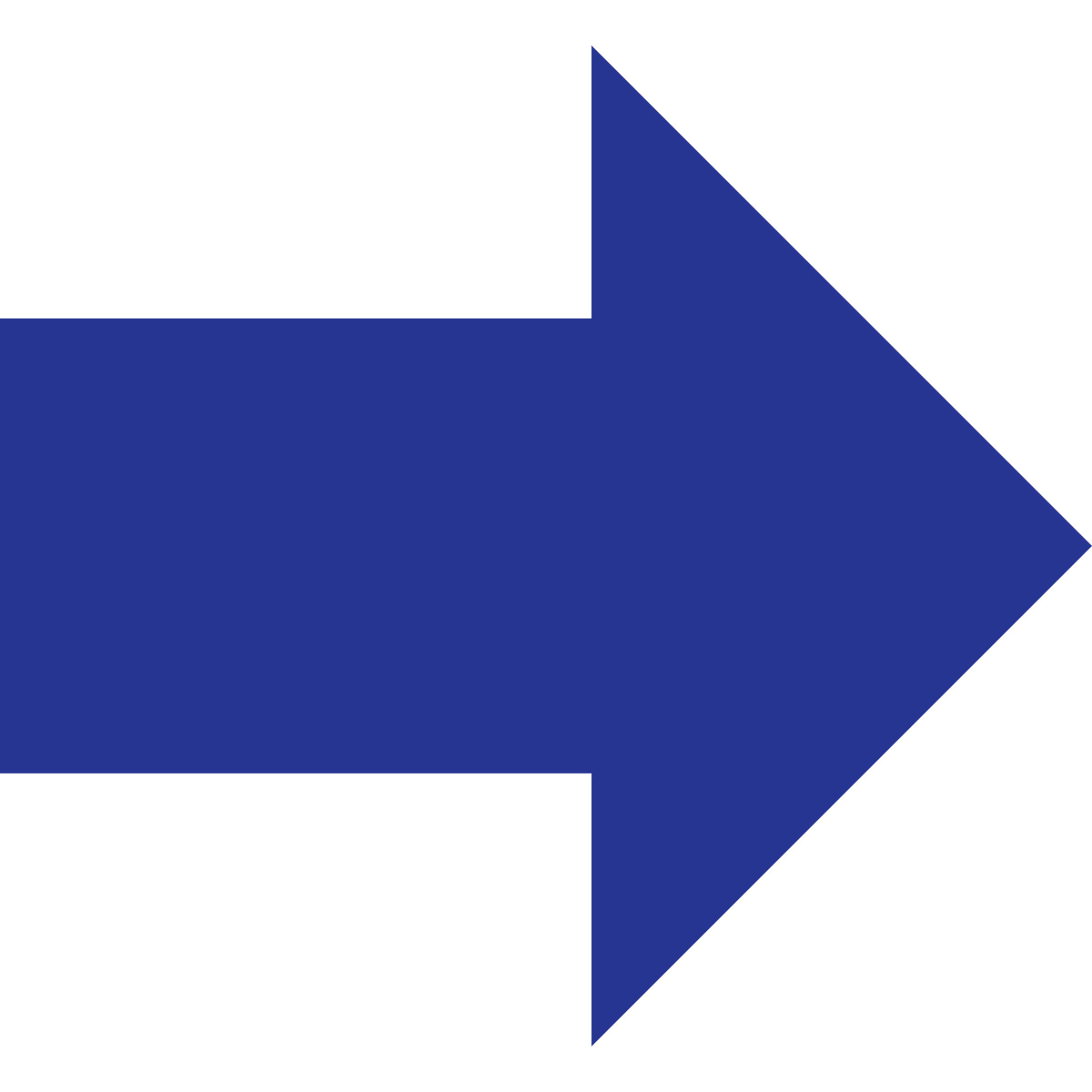 Arrow dark blue-Illustration im Fogg-Stil als Download in PNG, SVG