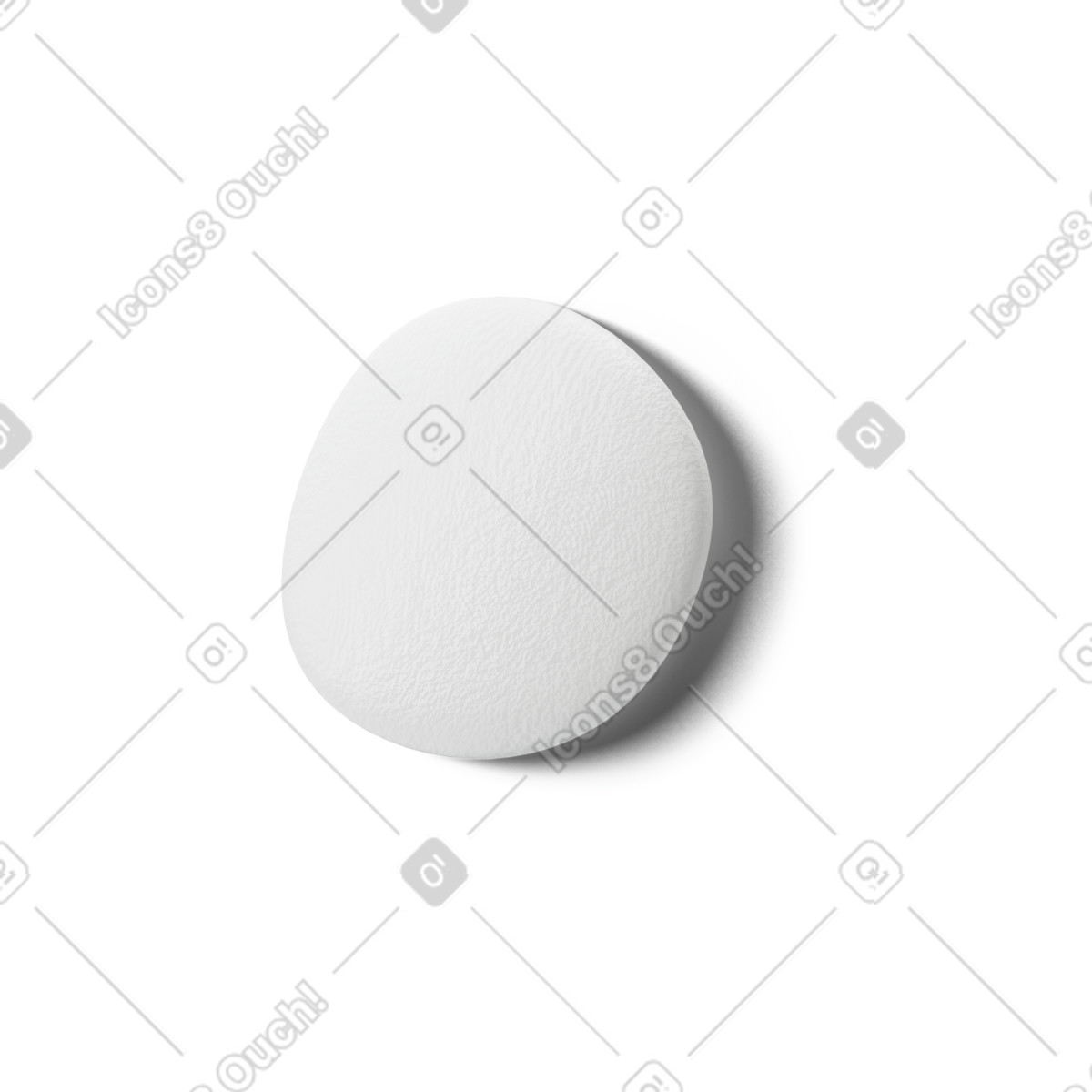 Ilustração de Parte branca um olho em no estilo 3D Stripy para baixar em PNG, SVG