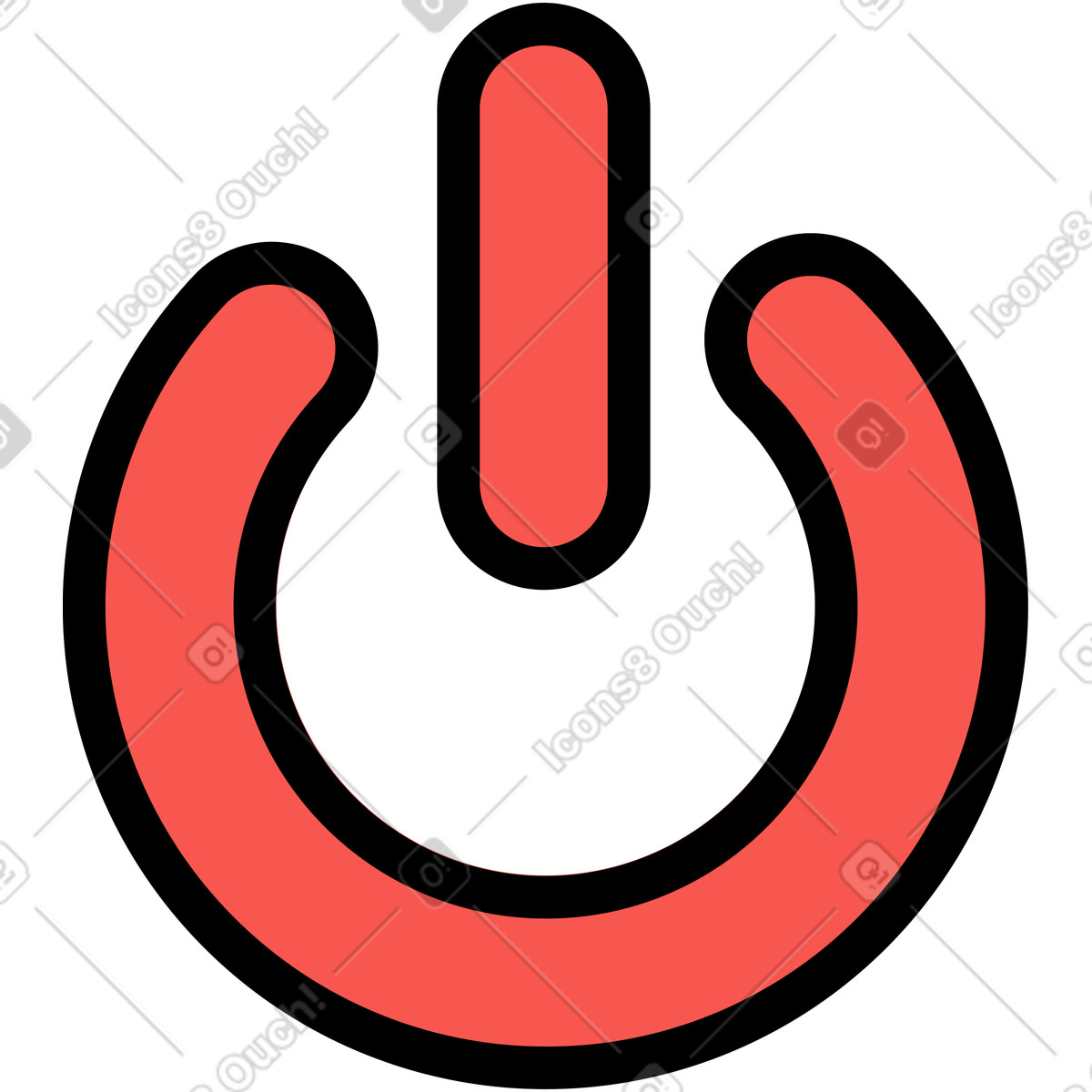 Illustration Bouton sur dans le style Surr à télécharger aux formats PNG, SVG