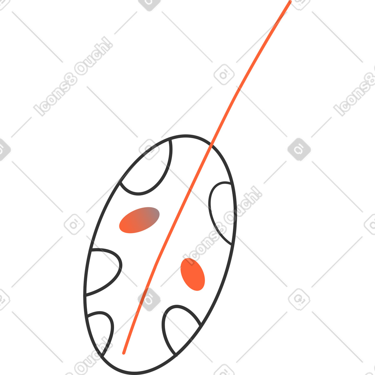 Ilustración Hoja en estilo Crayon a descargar en PNG y SVG
