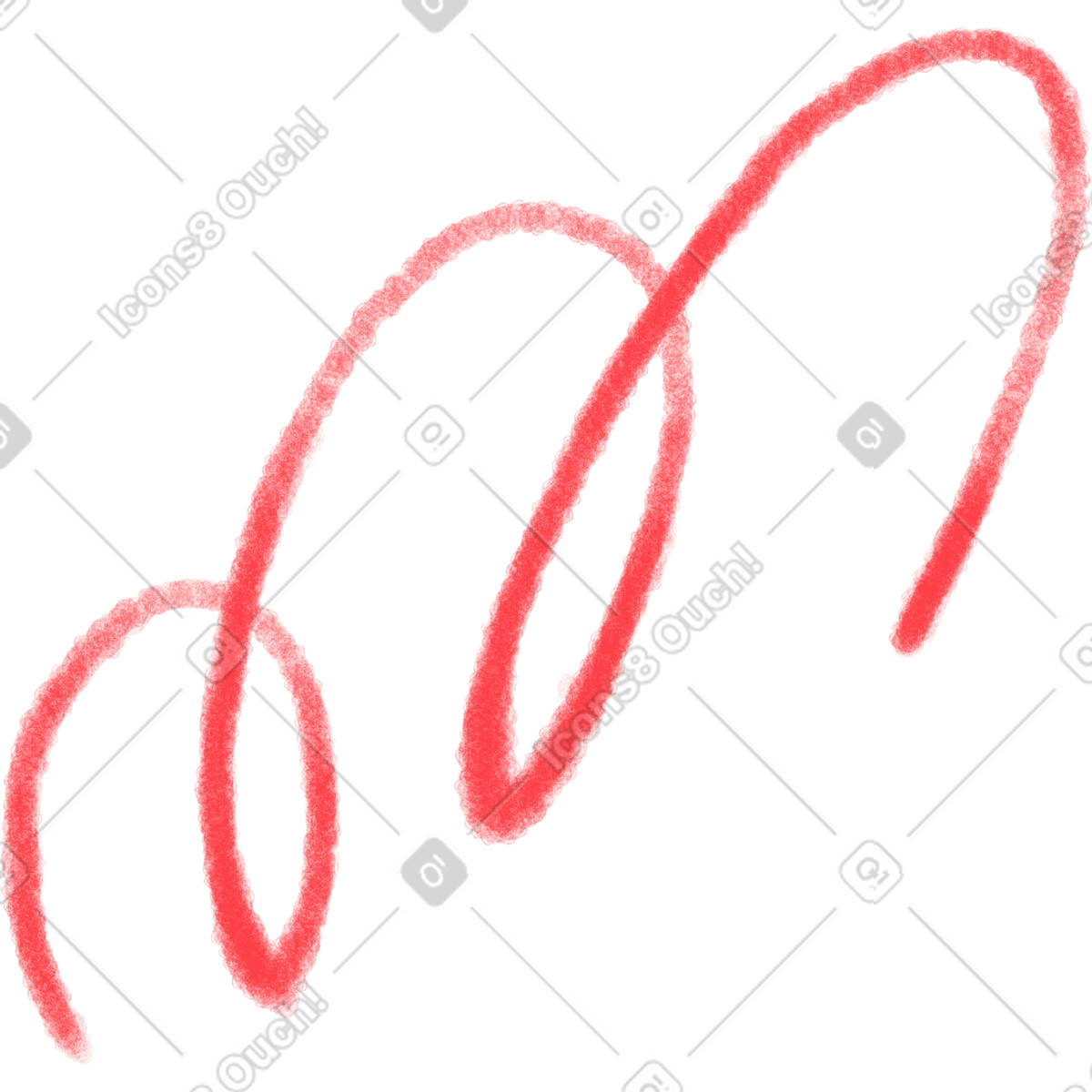 Ilustração de Red curl em no estilo Doodle para baixar em PNG, SVG