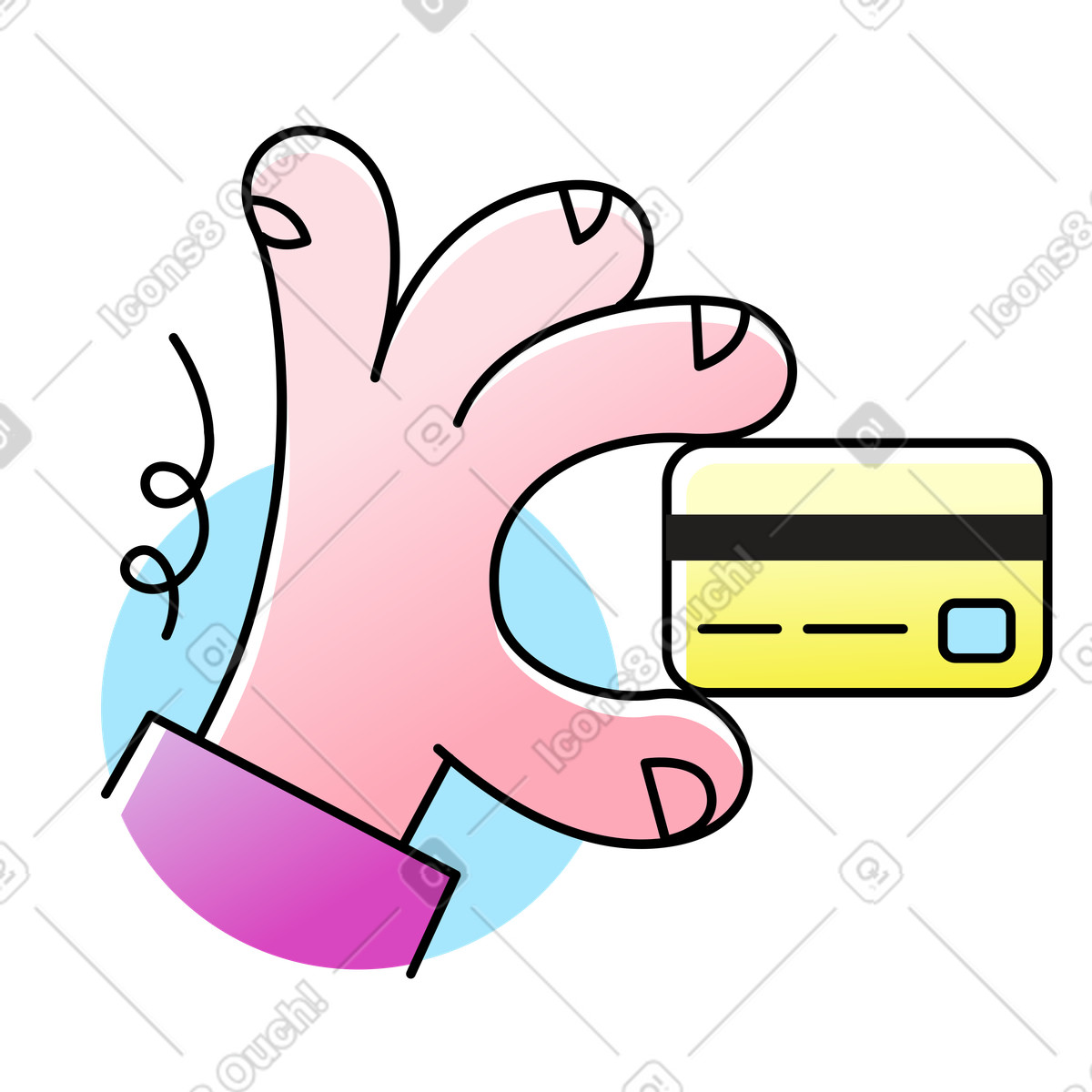 下载 Pocus 风格的 正在使用的卡 插画，支持 PNG、SVG 格式