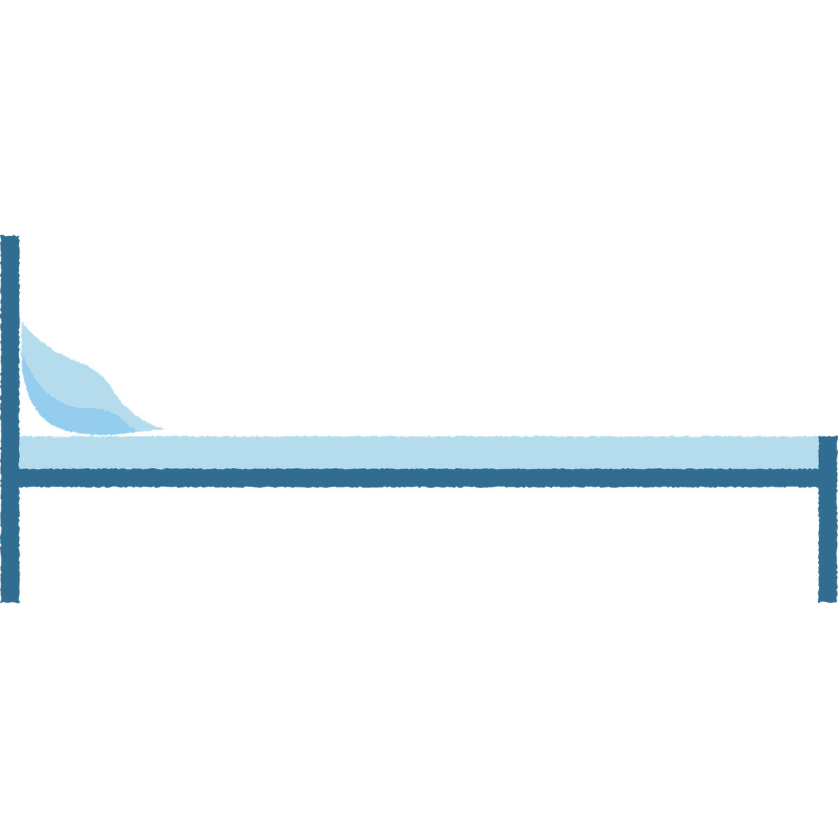 Bed illustration in Cherry style download in PNG, SVG