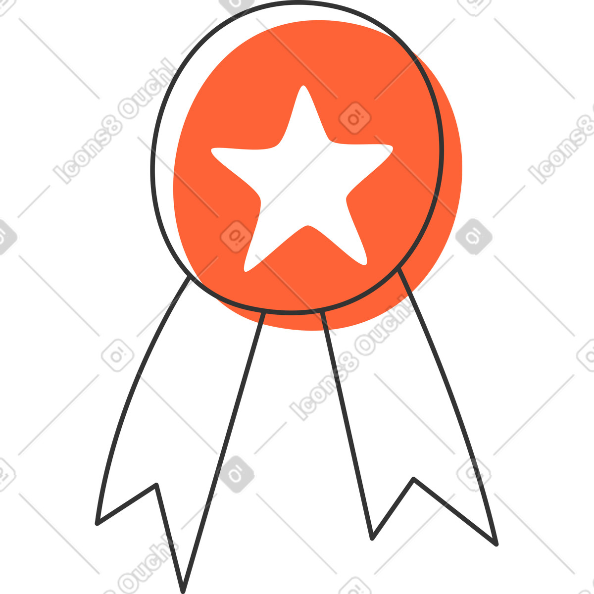 Crayon スタイルの バッジ のイラストをPNG、SVG形式でダウンロード