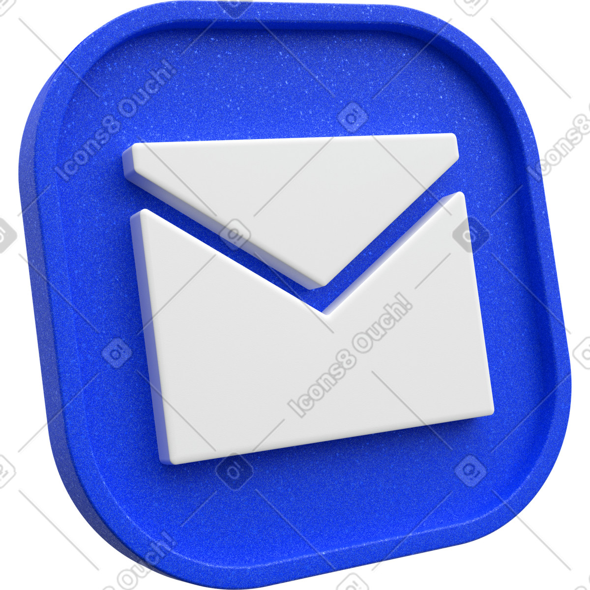 Ilustração de Caixa entrada e-mail, mensagens recebidas, comerciais em no estilo 3D Enterprise para baixar em PNG, SVG