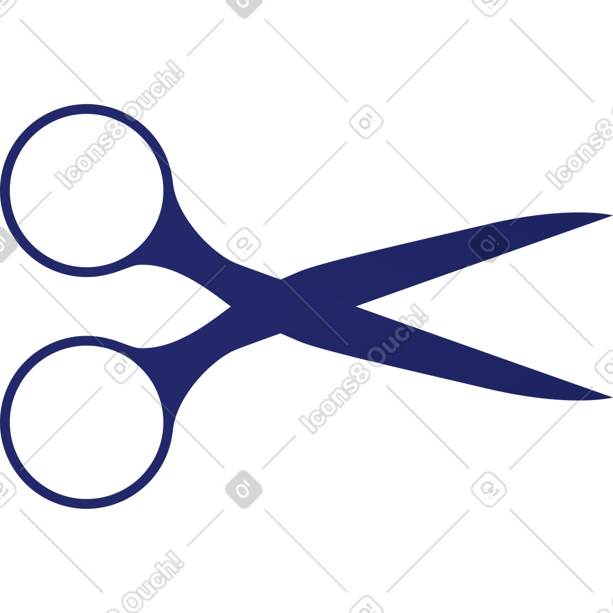 Ilustración Tijeras en estilo Clip a descargar en PNG y SVG