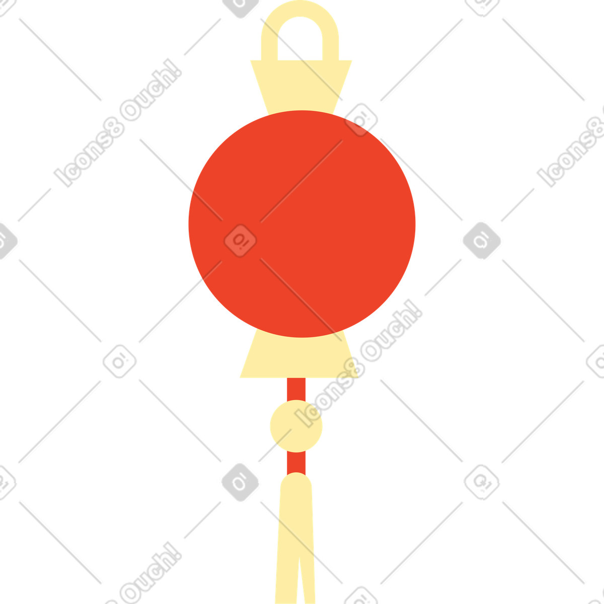 Lanterna cinese illustrazione in stile Polar scarica in PNG, SVG