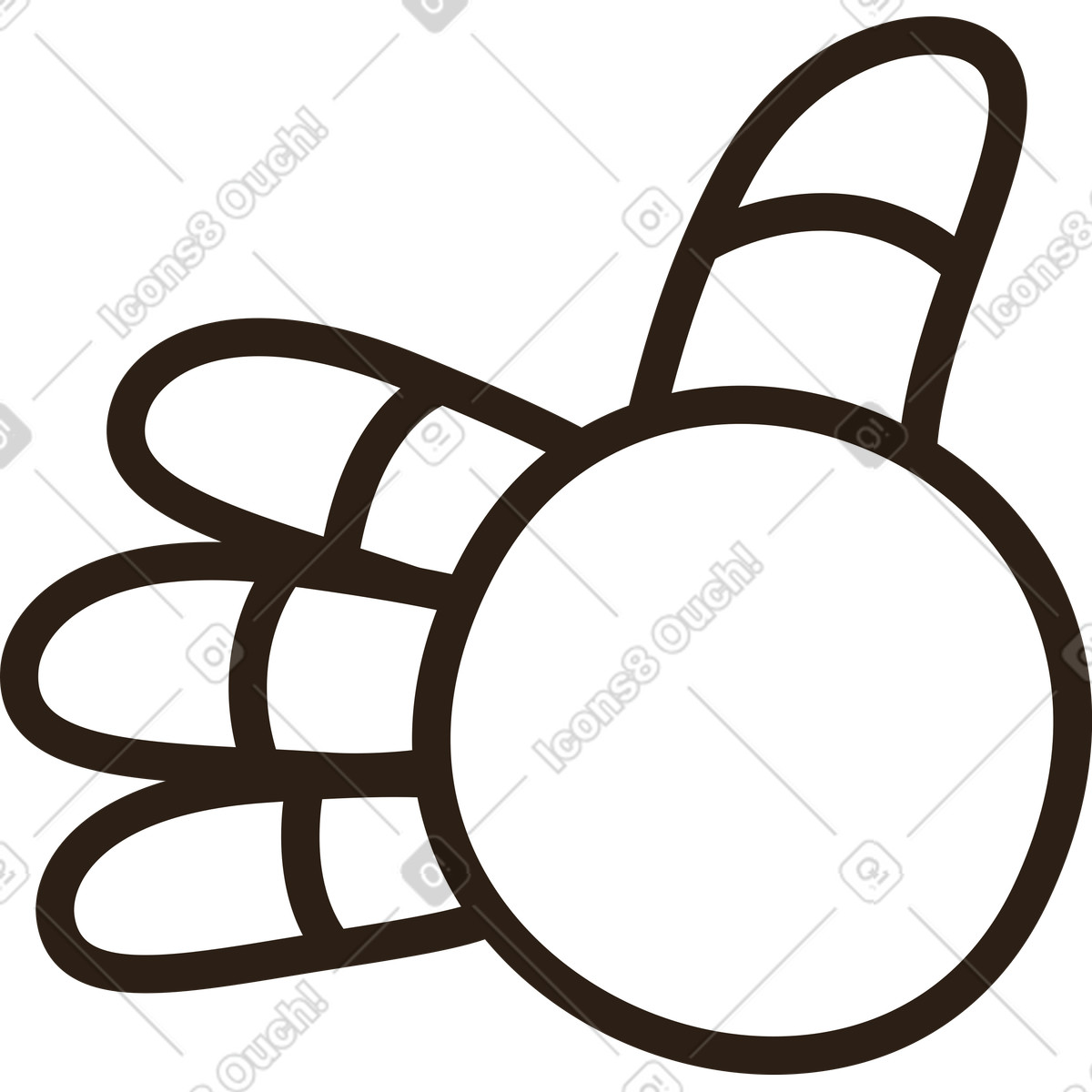 Plain 스타일의 손 로봇 일러스트레이션 PNG, SVG 다운로드