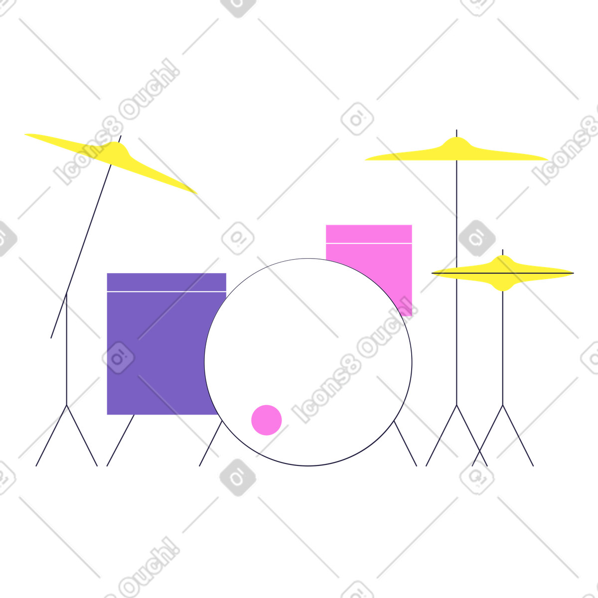 Batteria illustrazione in stile Mellow scarica in PNG, SVG