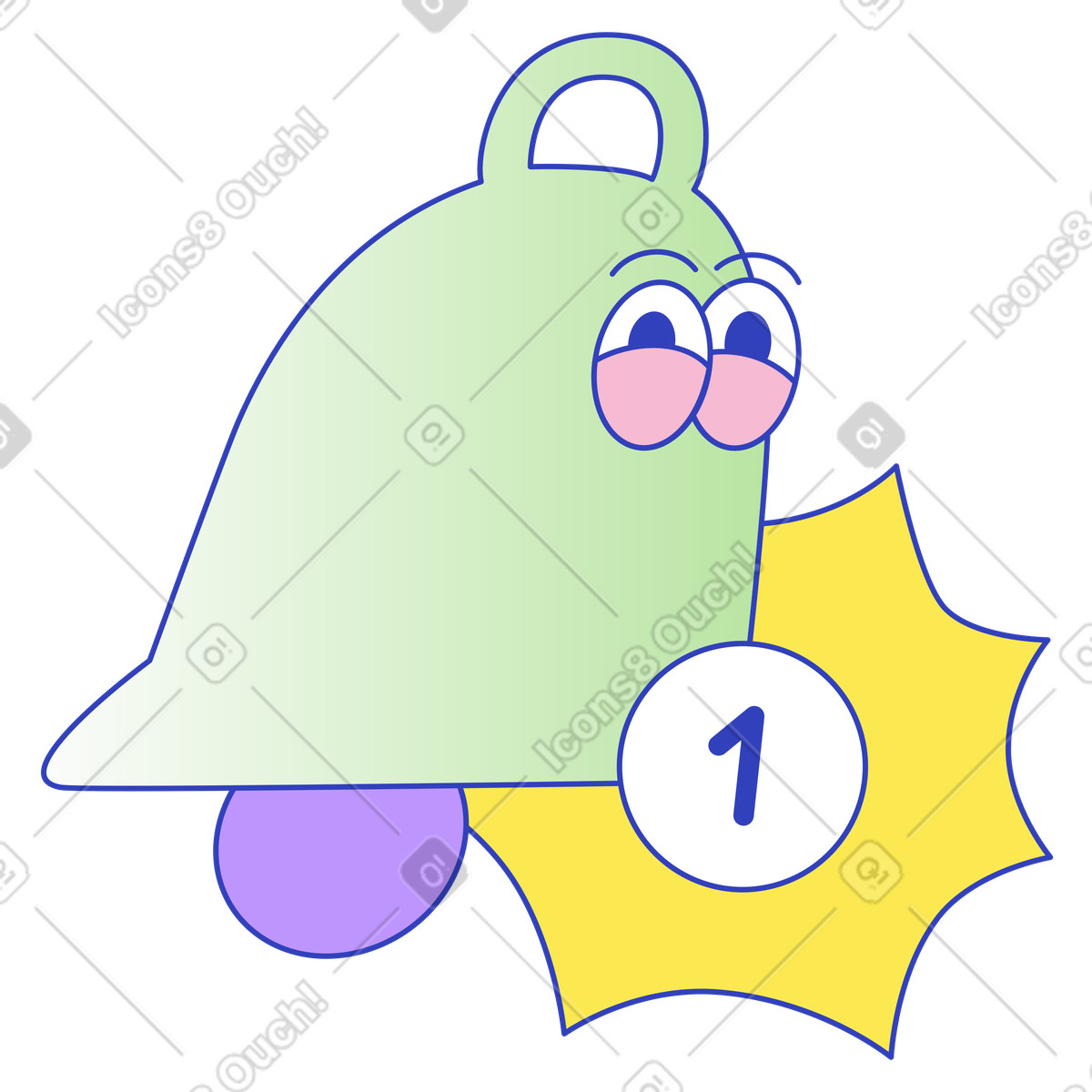 New Alert, System notification,Message reminder illustration in PNG, SVG