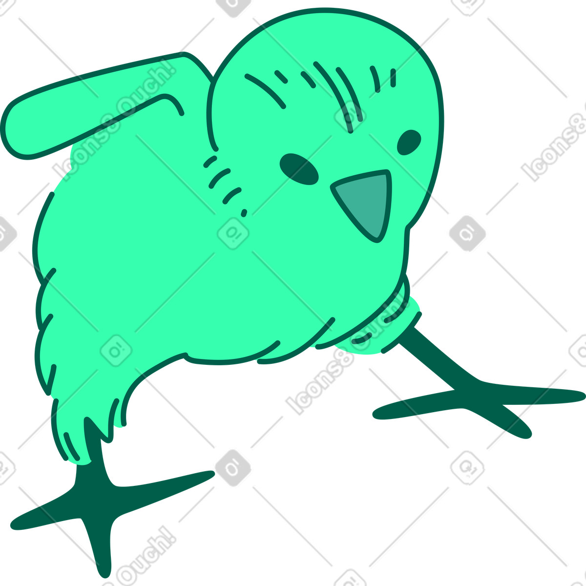 Pulcino illustrazione in stile Storyline scarica in PNG, SVG