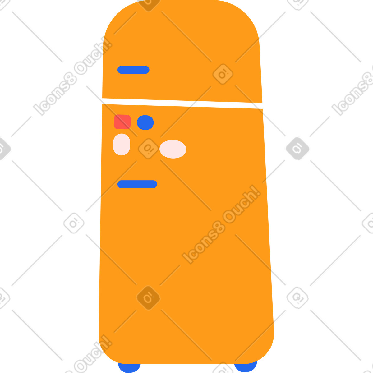 Illustration Réfrigérateur dans le style Kingdom à télécharger aux formats PNG, SVG