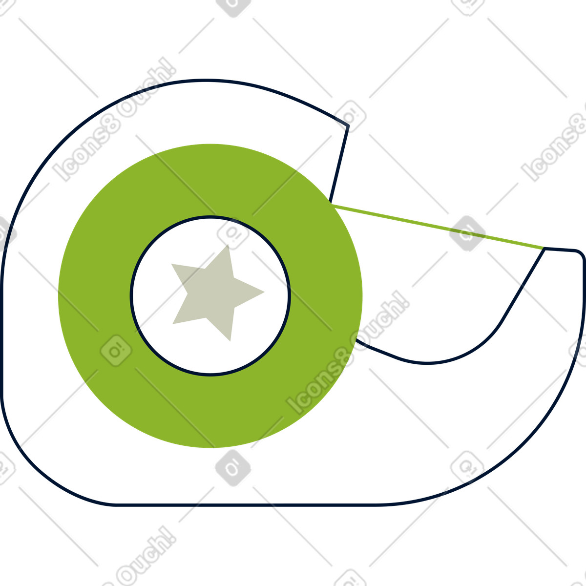 Roll of duct tape illustration in PNG, SVG