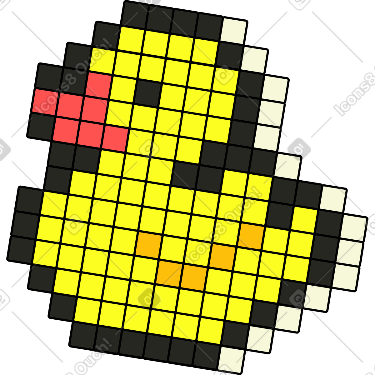 Illustration Canard dans le style Retro à télécharger aux formats PNG, SVG