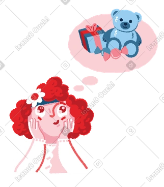 Dreaming of presents PNG, SVG