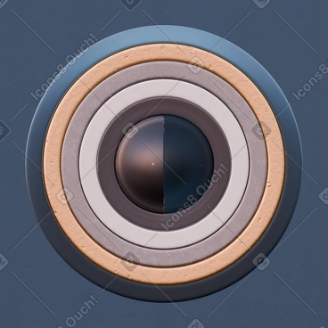 중앙 구가 있는 대칭 원형 링 PNG, SVG
