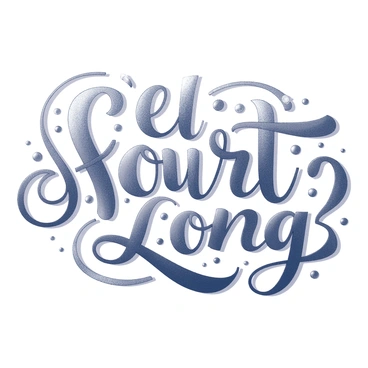 An artistic lettering piece with decorative fonts and effects