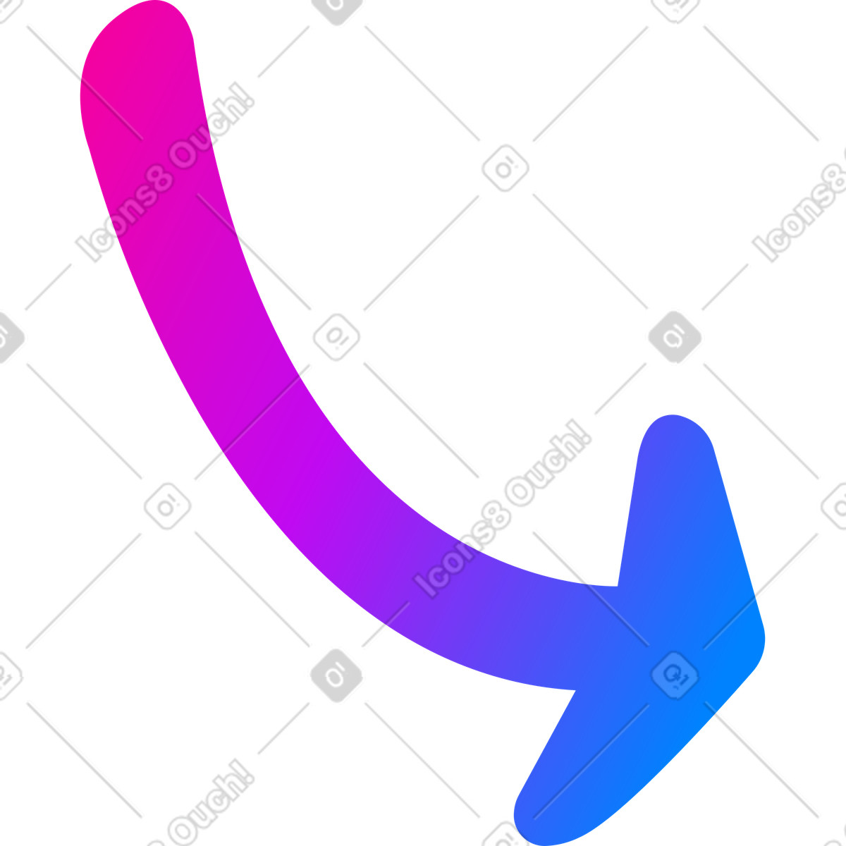 Ilustración Flecha en estilo Vibrant a descargar en PNG y SVG