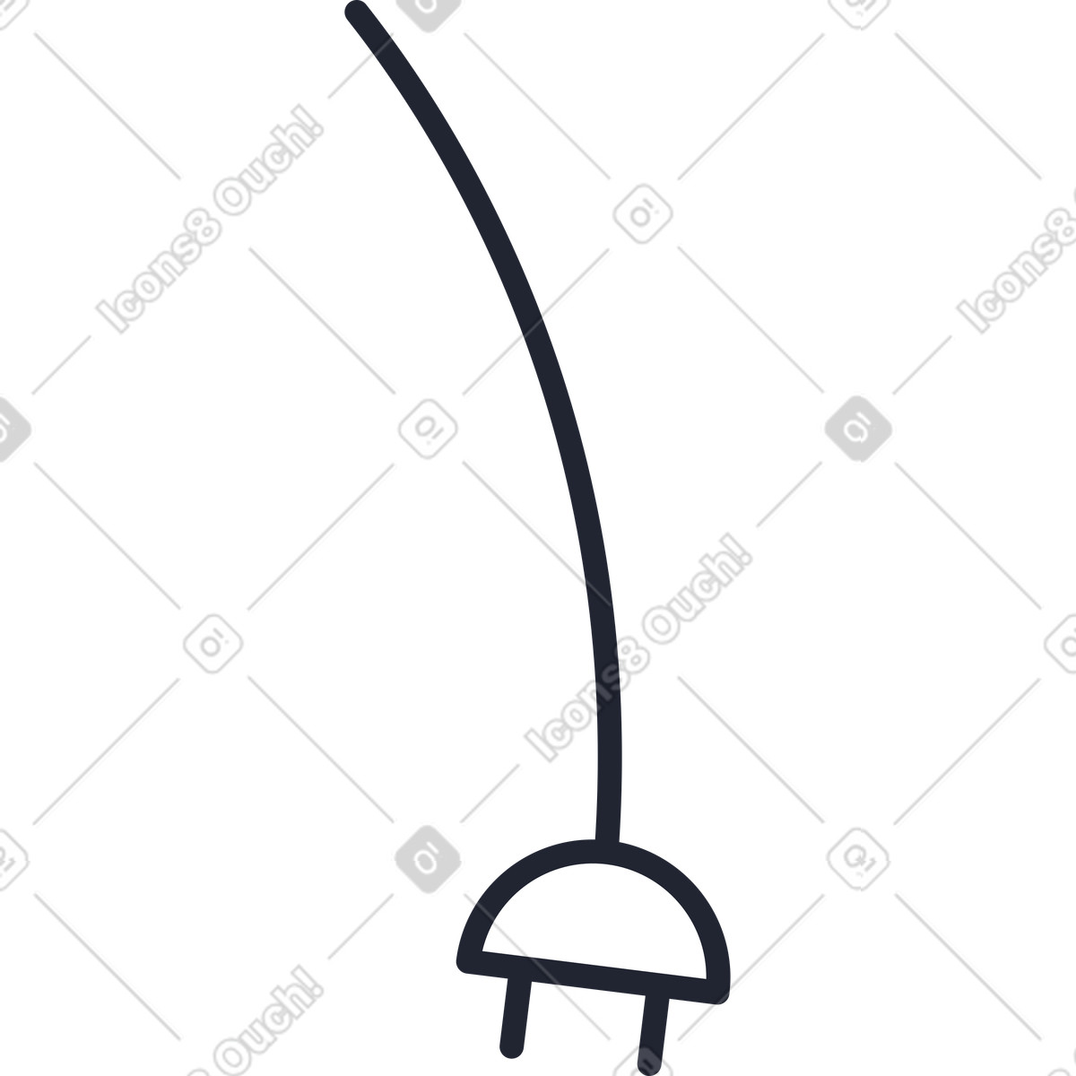 Ilustración Cable en estilo Pablita a descargar en PNG y SVG