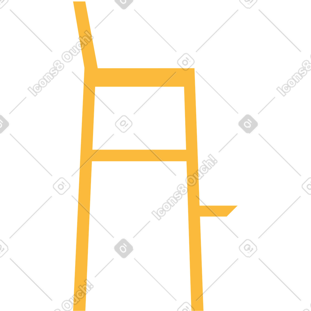 Ilustración Taburete de bar en estilo Burgundy a descargar en PNG y SVG