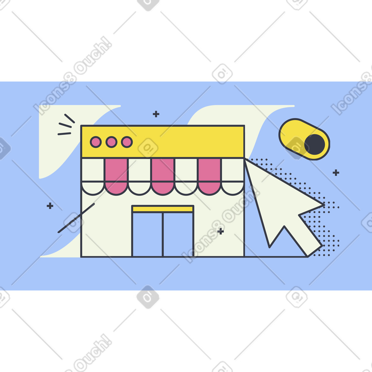 E-commerce illustration in PNG, SVG