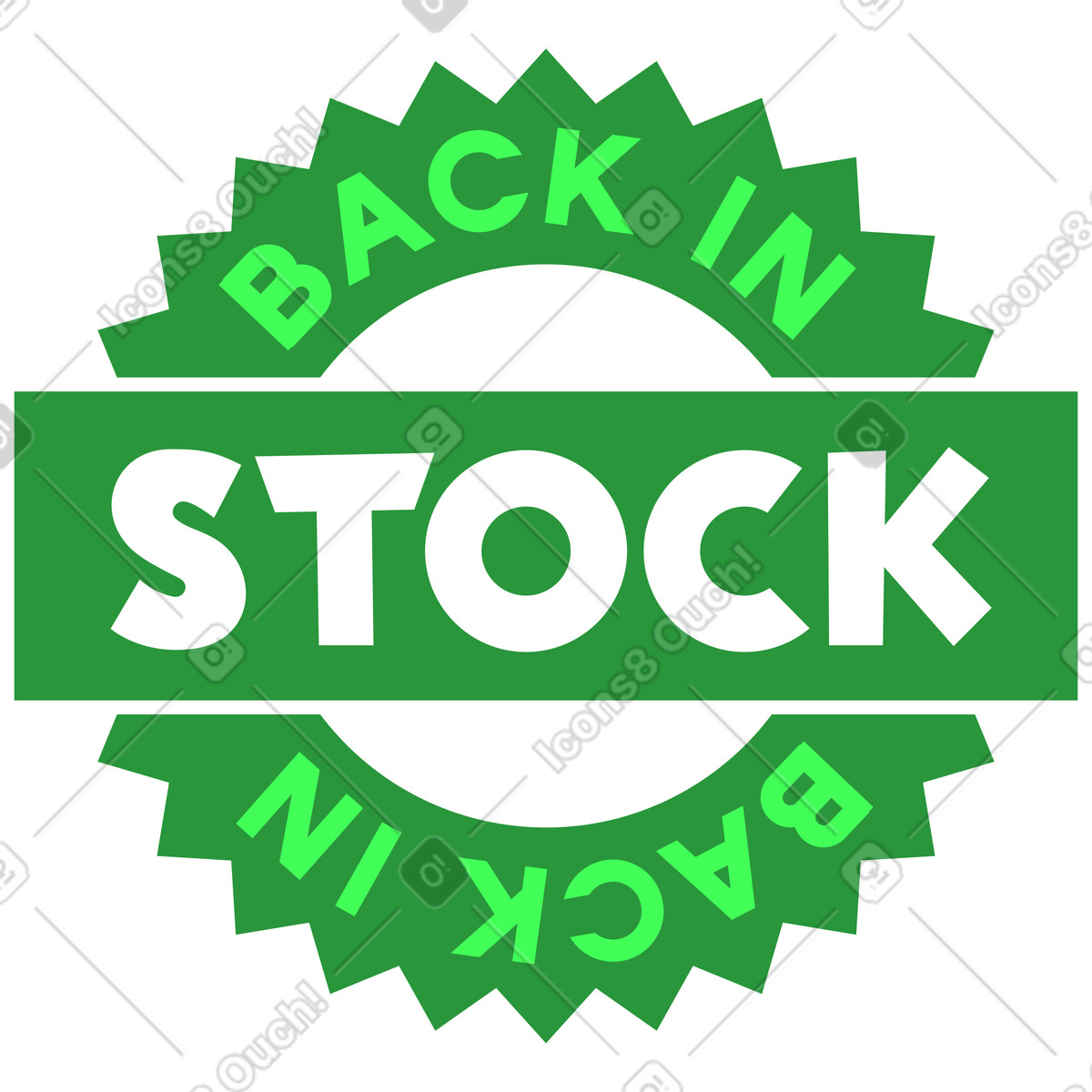 Ilustración Letras de nuevo en stock texto círculo verde estilo Lettering a descargar PNG y SVG