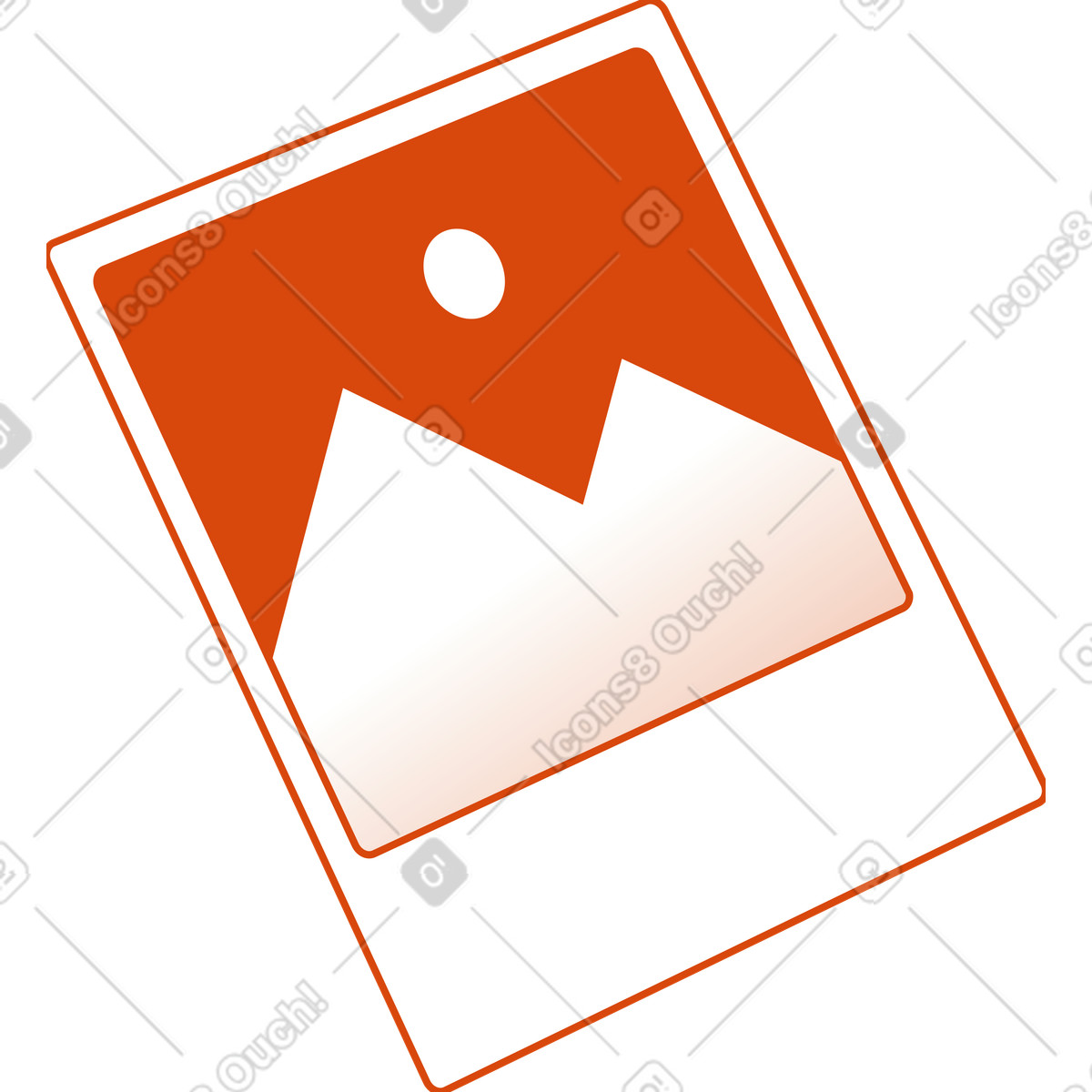 Foto-Illustration im Orange-Stil als Download in PNG, SVG