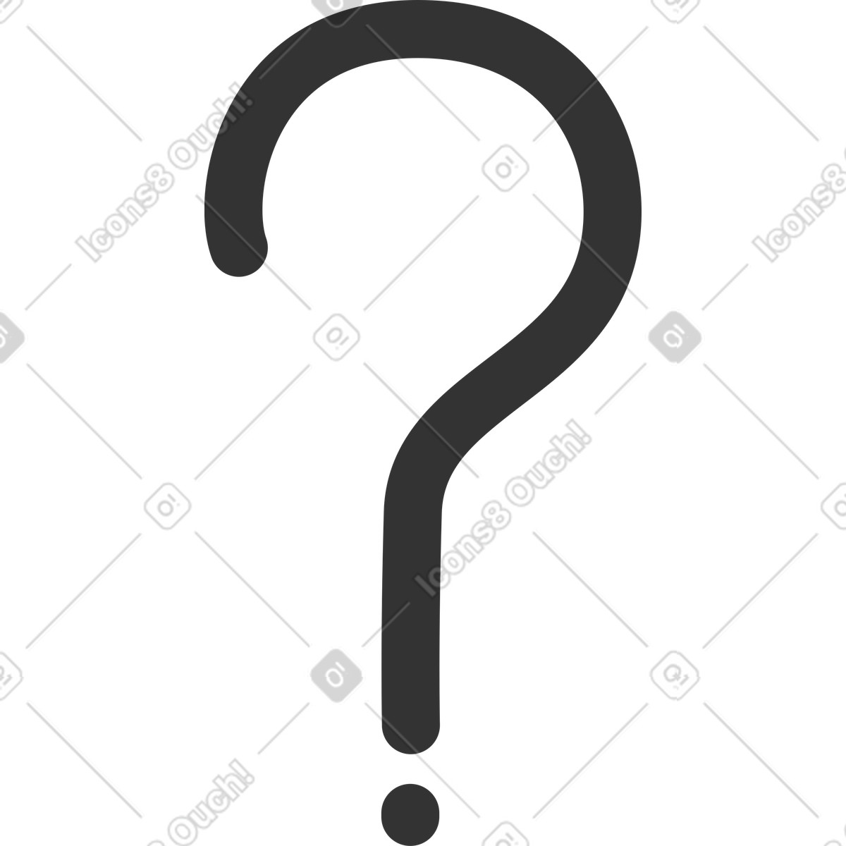 下载 Crayon 风格的 问号 插画，支持 PNG、SVG 格式