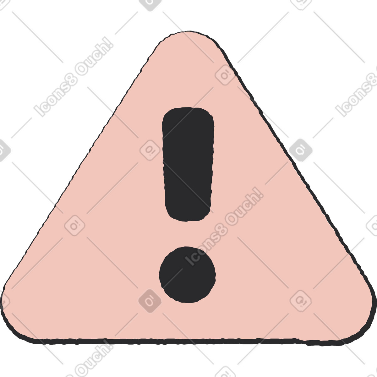 Segnale di stop illustrazione in stile Pablo scarica in PNG, SVG