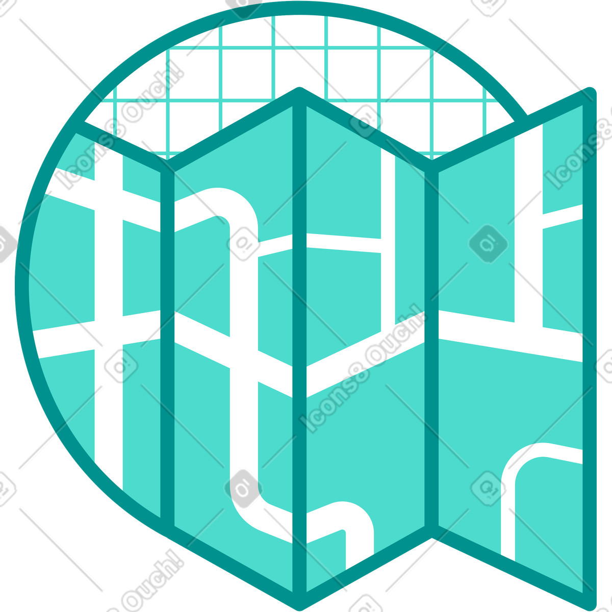 Map illustration in PNG, SVG