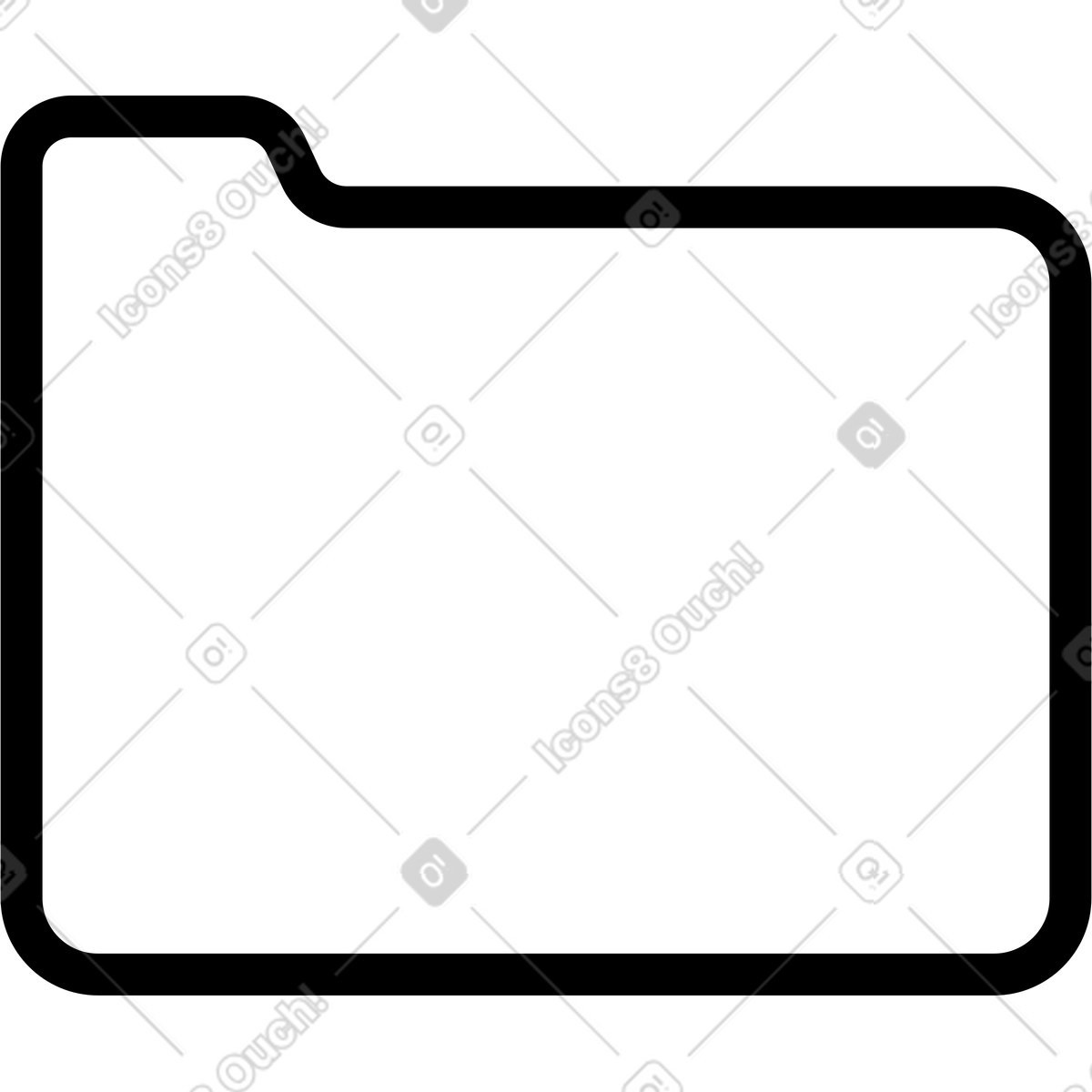 Document folder for computer illustration in Transistor style download in PNG, SVG