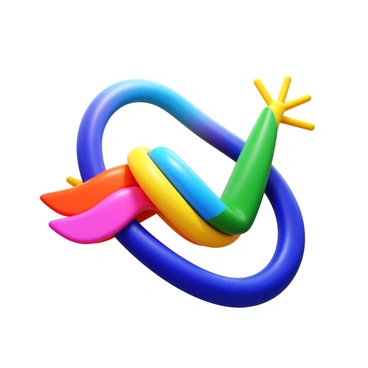 A dynamic arrangement of vibrant colors representing energy and movement. The composition features swirling shapes and lines that mimic the motion of a cable crunch exercise. There are layered forms that suggest a sense of depth and fluidity, capturing the essence of physical exertion. The overall imagery conveys a feeling of strength and vitality, with bold strokes that evoke the intensity of the workout.